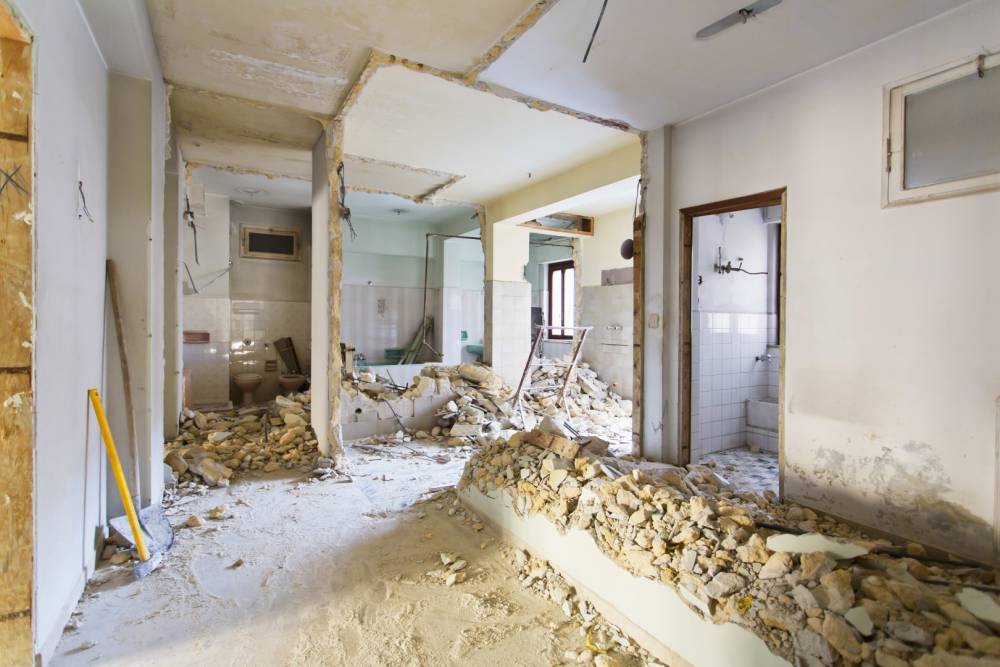 Démolition intérieure près de Grenoble